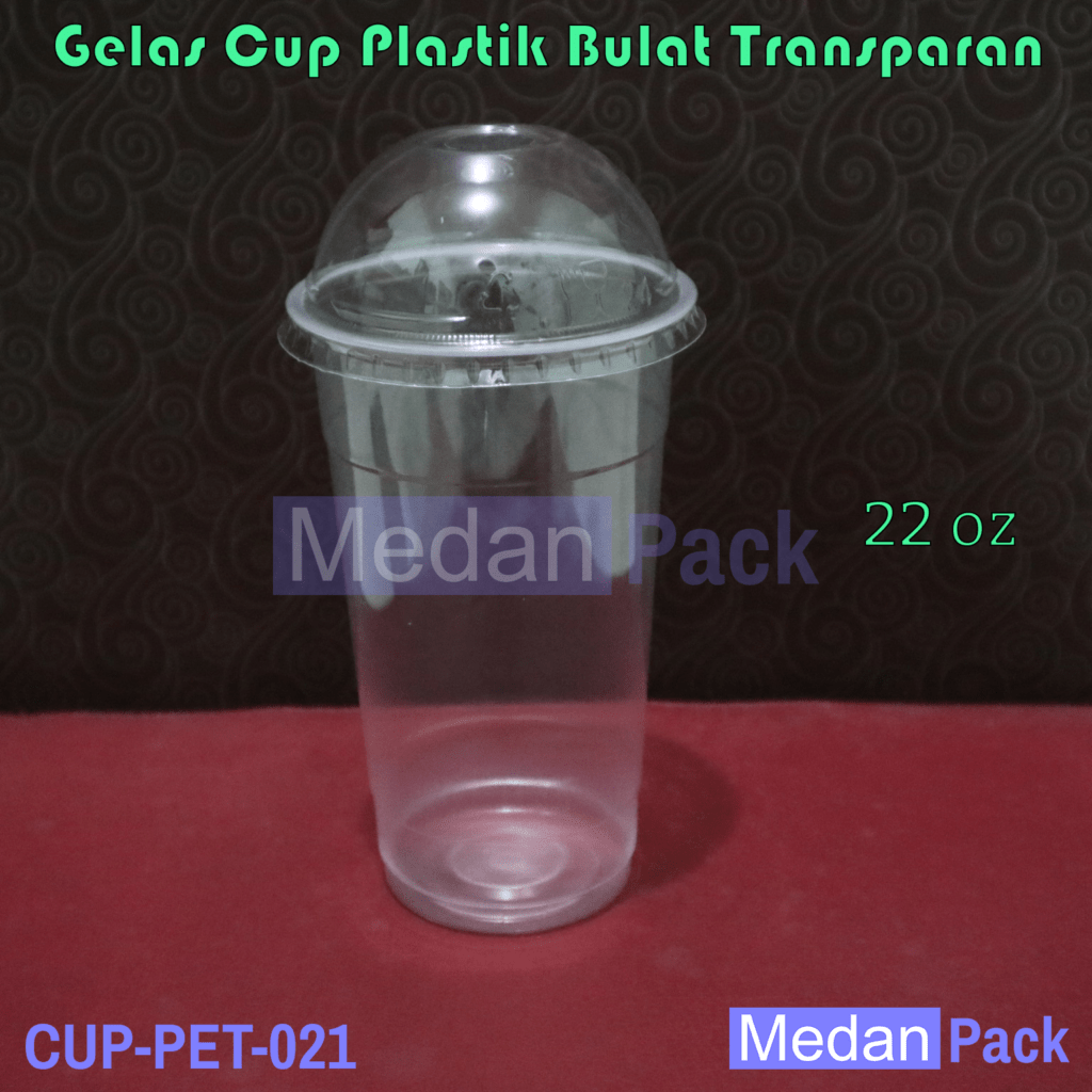  Gelas Cup Plastik  22 oz Tanpa Tutup Medan Pack