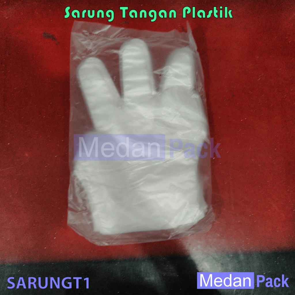  Sarung  Tangan  Plastik  Tanpa Kotak Medan Pack